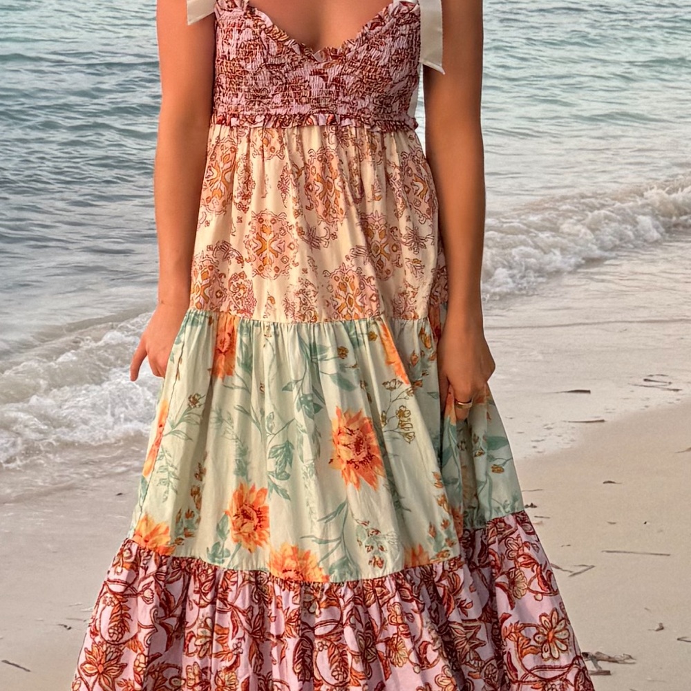 Floral Patchwork Maxi Dress